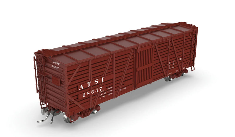 BLI HO Scale 40' Wood Stock Car Santa Fe ATSF with Sounds
