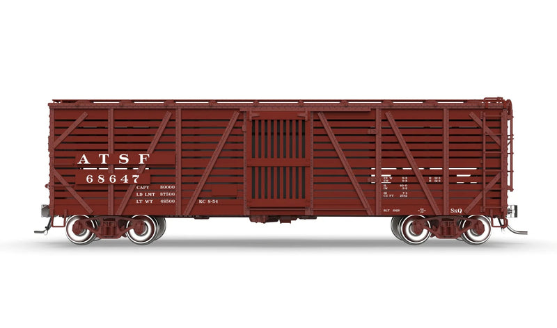BLI HO Scale 40' Wood Stock Car Santa Fe ATSF with Sounds