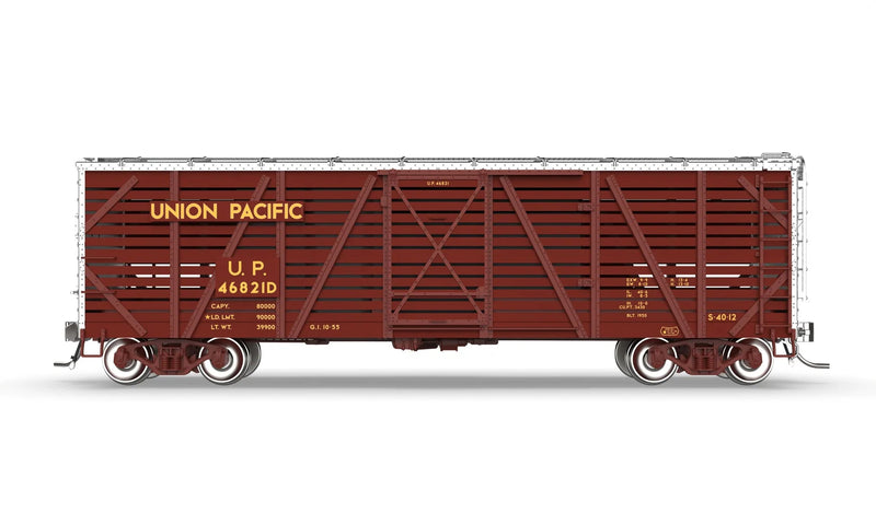 BLI HO Scale 40' Wood Stock Car Union Pacific UP with Sounds