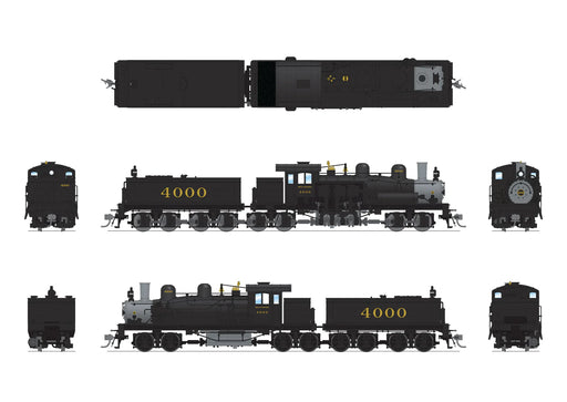 BLI HO Scale Class D 4 Truck Shay Southern - Paragon4 (Sound/DC/DCC/Smoke)