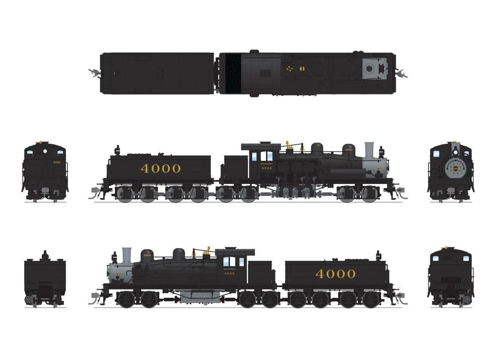 BLI HO Scale Class D 4 Truck Shay Southern - Paragon4 (Sound/DC/DCC/Smoke)