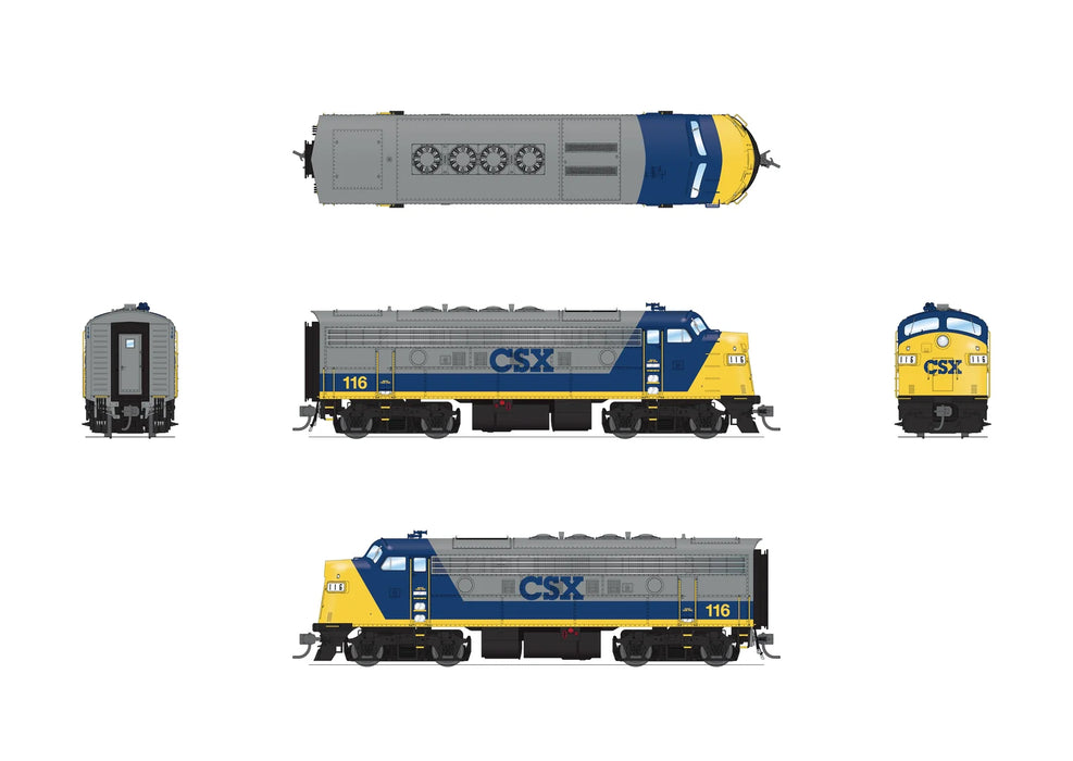 BLI HO Scale EMD F3A Diesel CSXT 116