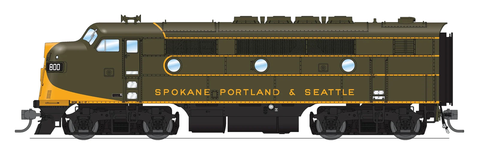 BLI HO Scale EMD F3A Diesel Spokane Portland & Seattle SP&S