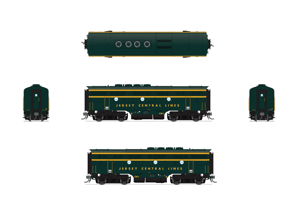 BLI HO Scale EMD F3A/F3B Diesel Jersey Central CNJ