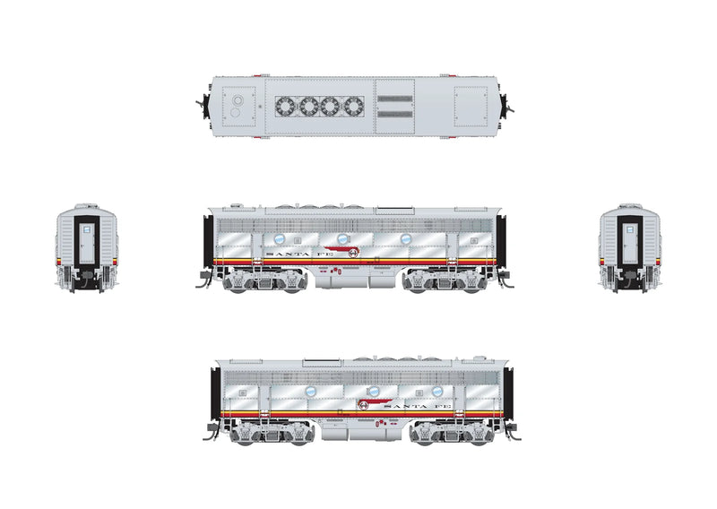 BLI HO Scale EMD F3B Diesel Santa Fe ATSF