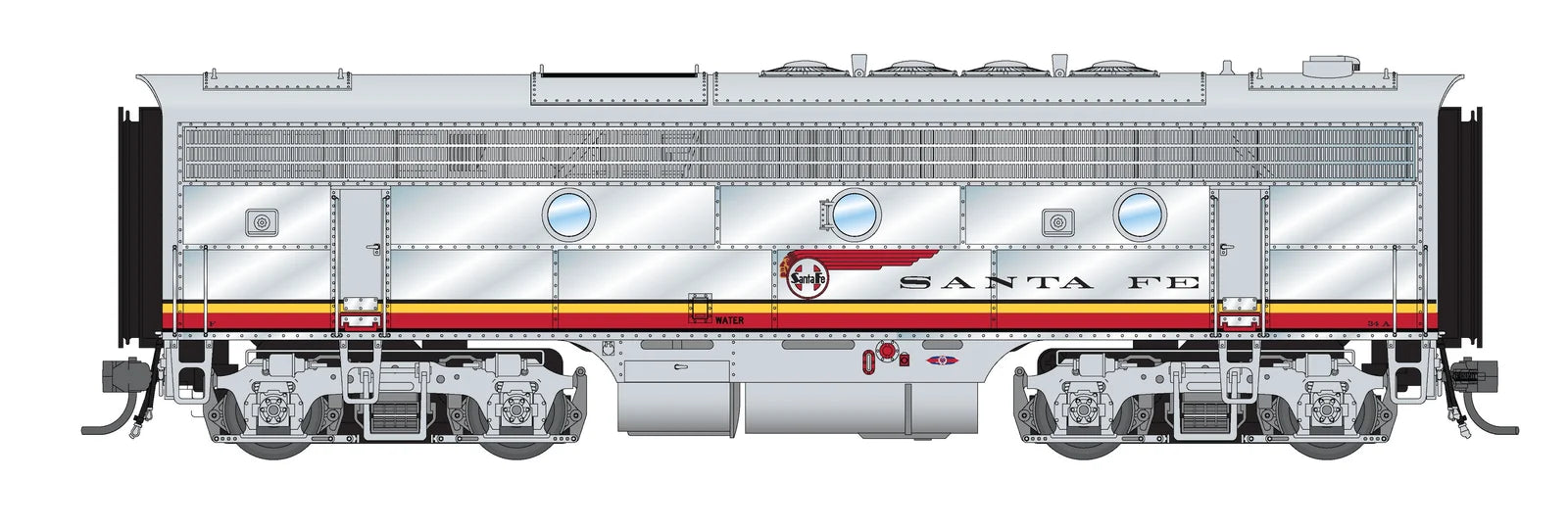 BLI HO Scale EMD F3B Diesel Santa Fe ATSF