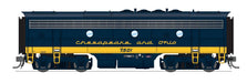 BLI HO Scale EMD F7A/B Diesel Chesapeake & Ohio C&O 7002/7501