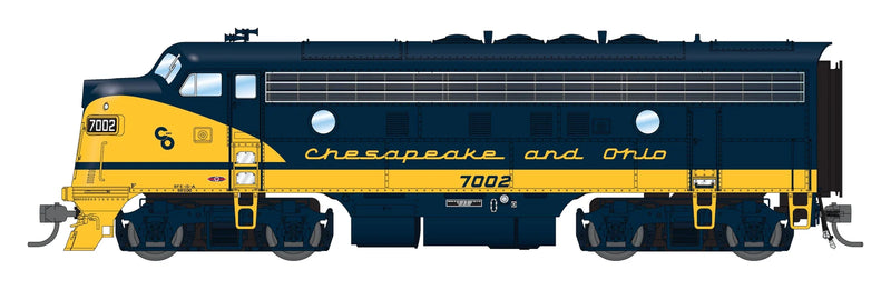 BLI HO Scale EMD F7A Diesel Chesapeake & Ohio C&O
