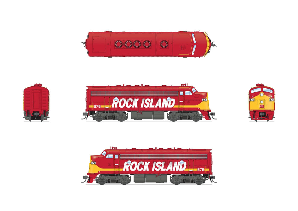 BLI HO Scale EMD F7A Diesel Rock Island RI