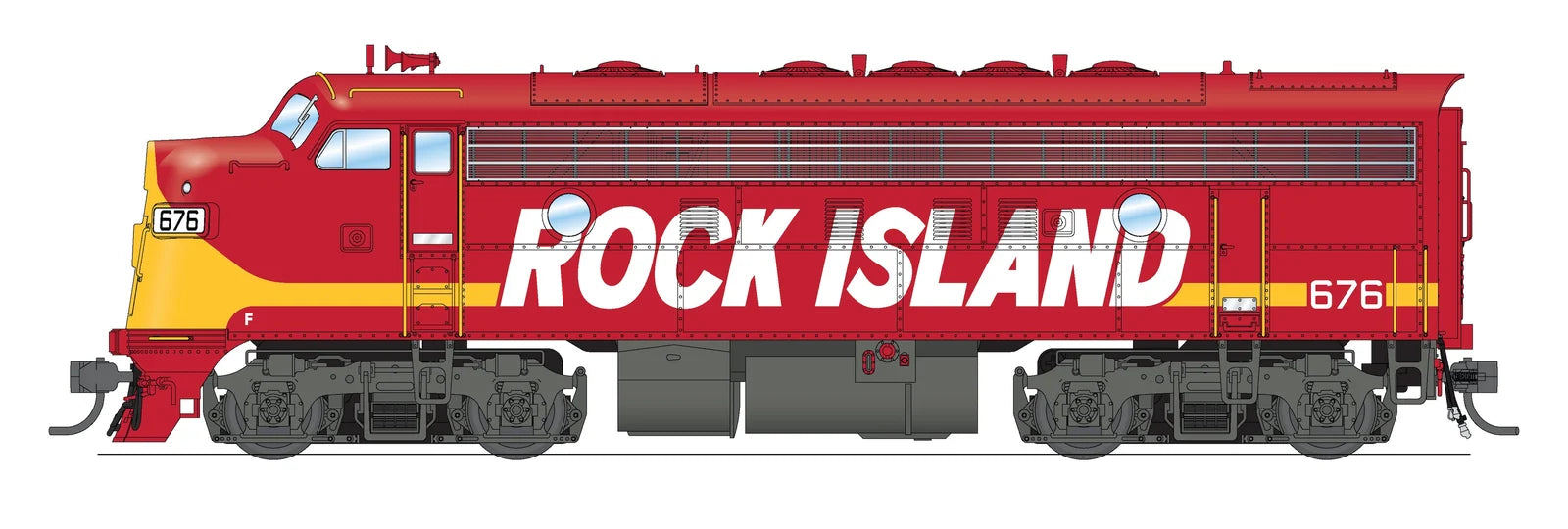 BLI HO Scale EMD F7A Diesel Rock Island RI