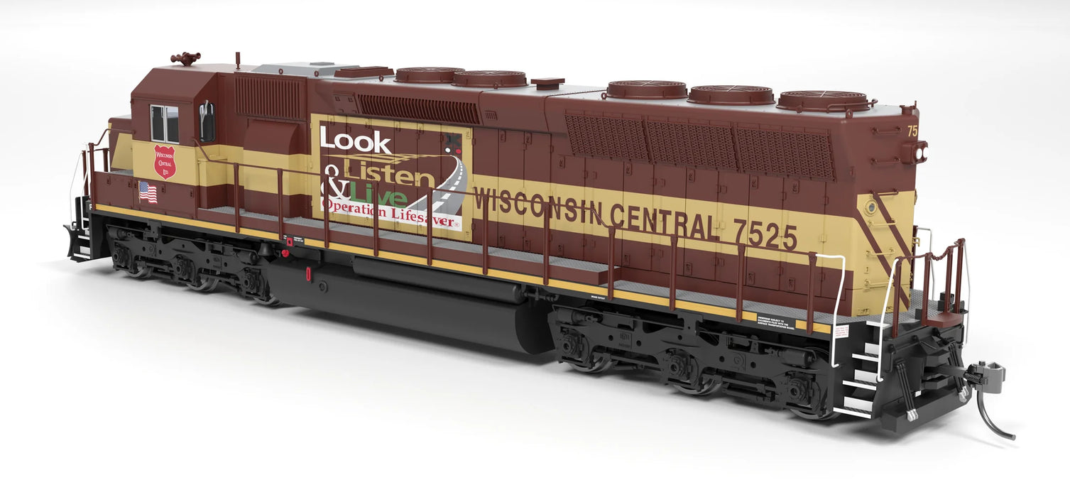 BLI HO Scale EMD SD45 Wisconsin Central WC 7525 (Operation Lifesaver)