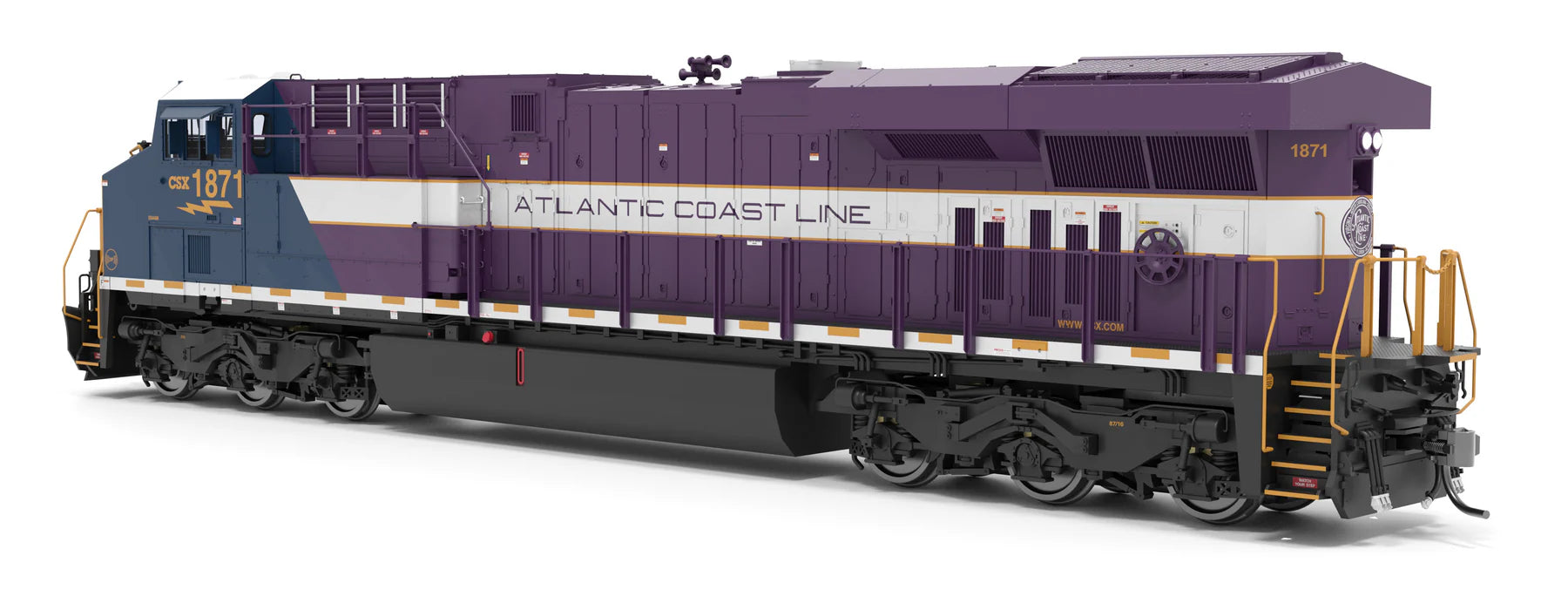BLI HO Scale GE ES44AC GEVO CSX 1871 Atlantic Coast Line Heritage