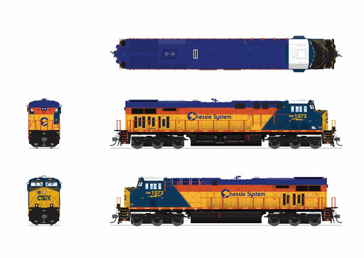 BLI HO Scale GE ES44AC GEVO CSX 1973 Chessie System Heritage