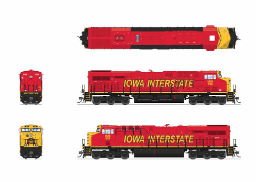 BLI HO Scale GE ES44AC GEVO Iowa Interstate IAIS 516  -  (Rock Island Heritage 30th Anniversary)