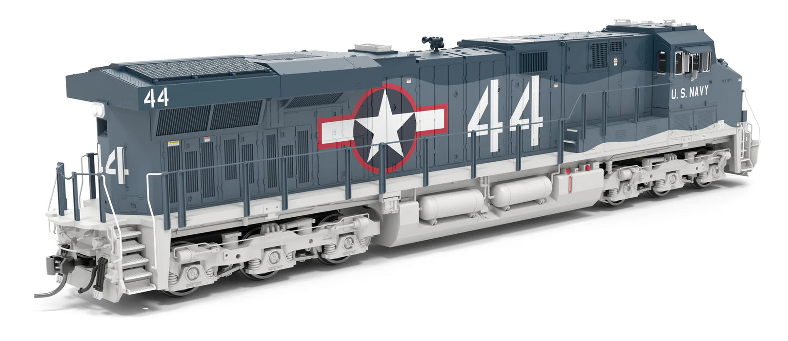 BLI HO Scale GE ES44AC GEVO US Navy #44 Fantasy Scheme