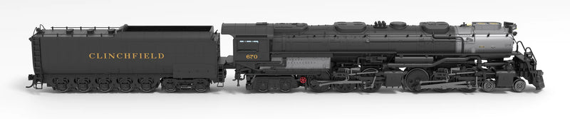 BLI N Scale 4-6-6-4 Challenger Steam Loco Clinchfield - Paragon4 (DC/DCC/Sound/Smoke)