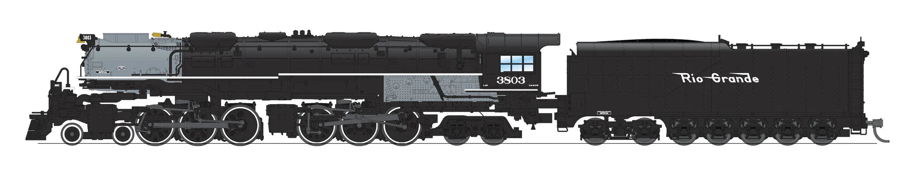 BLI N Scale 4-6-6-4 Challenger Steam Loco Rio Grande D&RGW - Stealth DC