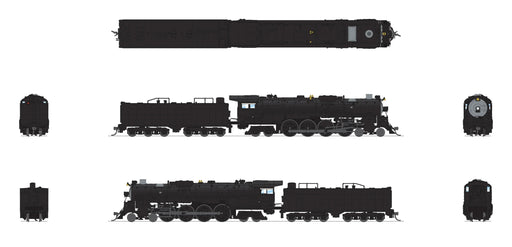BLI N Scale 4-8-4 Steam Loco Santa Fe ATSF Unlettered