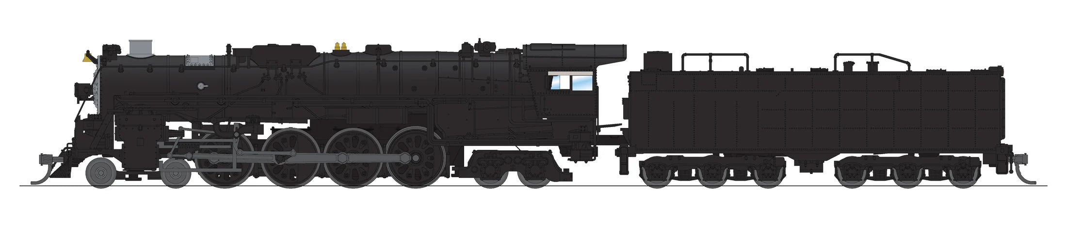 BLI N Scale 4-8-4 Steam Loco Santa Fe ATSF Unlettered