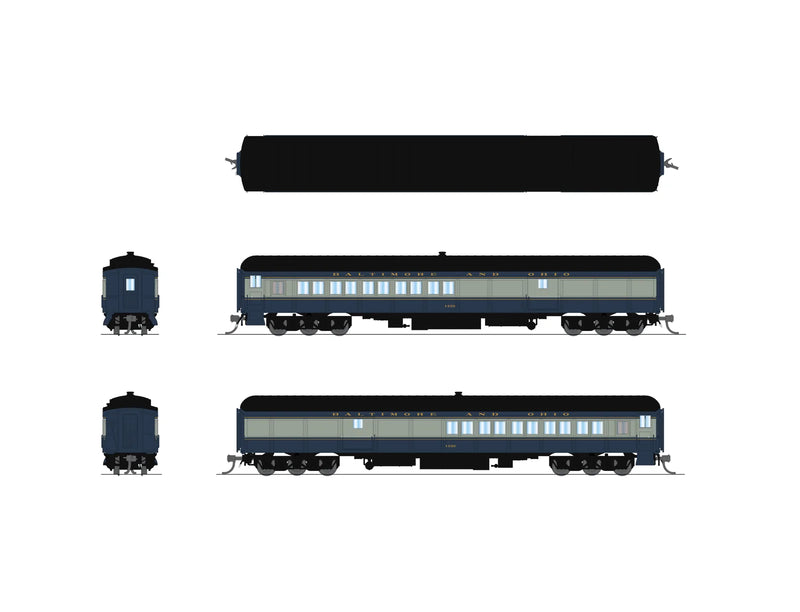 BLI N Scale Coach-Baggage Combine Baltimore & Ohio B&O