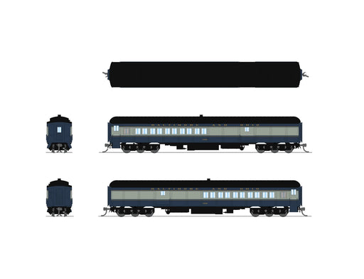 BLI N Scale Coach-Baggage Combine Baltimore & Ohio B&O