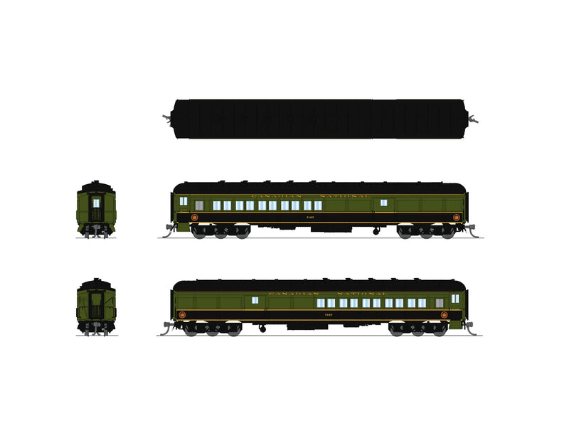 BLI N Scale Coach-Baggage Combine Canadian National CN
