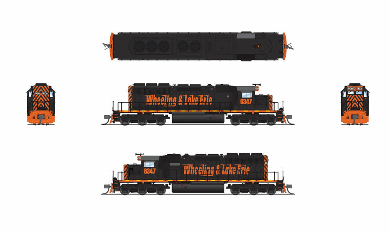 BLI N Scale EMD SD40-2 Diesel Wheeling & Lake Erie W&LE