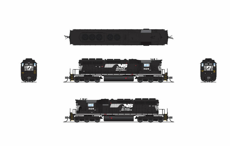 BLI N Scale EMD SD40-2 High Hood Diesel Norfolk Southern NS