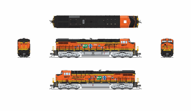 BLI N Scale GE ES44AC Diesel BNSF 25th Anniversary 6022