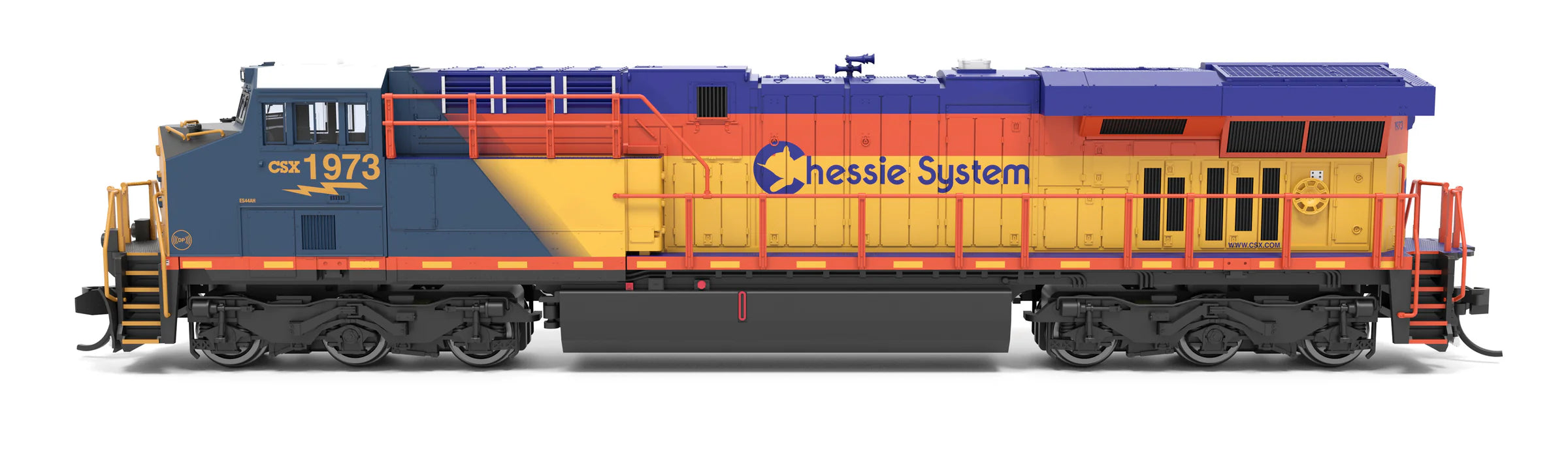 BLI N Scale GE ES44AC Diesel CSX Chessie System Heritage 1973