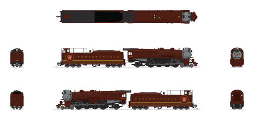BLI N Scale M1b 4-8-2 Steam Loco Pennsylvania "Tuscan Fantasy" PRR 6744