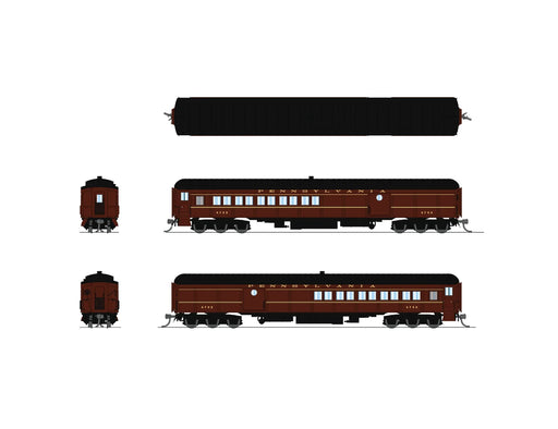 BLI N Scale PB70 Coach-Baggage Combine Pennsylvania PRR 1950's Paint