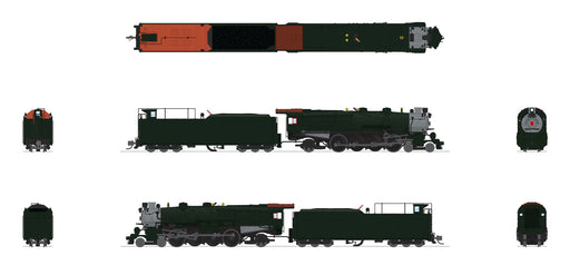 BLI N Scale PRR M1b 4-8-2 Steam Loco Unlettered