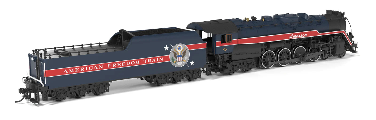 BLI N Scale Reading T-1 4-8-4 American Freedom Train #1 Restoration Appearance