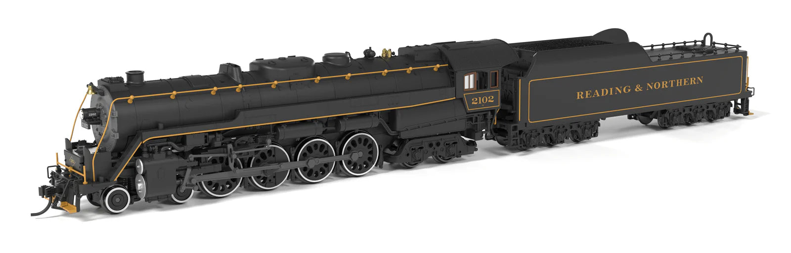 BLI N Scale Reading T-1 4-8-4 Reading & Northern RBMN 2102 Modern Appearance