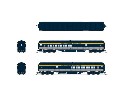 BLI N ScaleCoach-Baggage Combine Chesapeake & Ohio C&O Tri-Color Paint