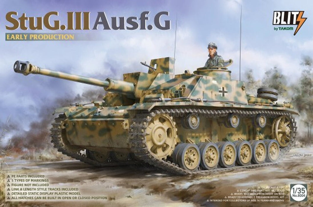 Blitz by Takom 8004 1/35 StuG III Ausf. G Early Production Tank Model Kit