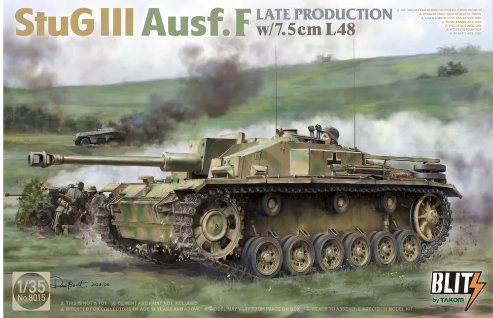Blitz by Takom 8015 1/35 StuG III Ausf. F Late Production Tank Model Kit