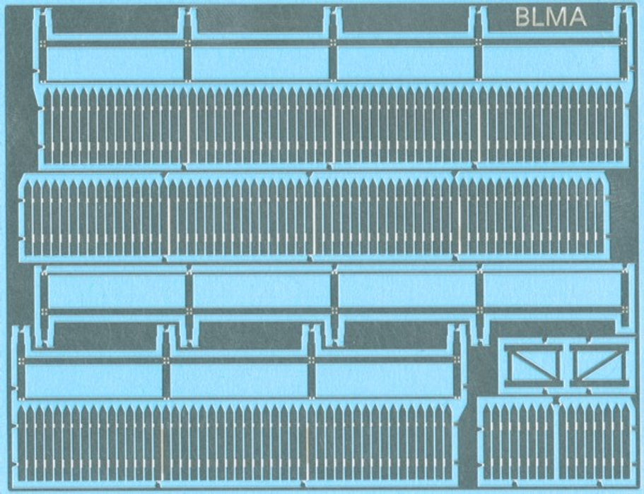 BLMA 4200 HO Scale Picket Fence (70' Scale Feet)