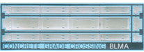 BLMA 79 N Scale Concrete 2 Lane Grade Crossing