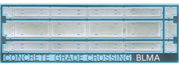 BLMA 79 N Scale Concrete 2 Lane Grade Crossing