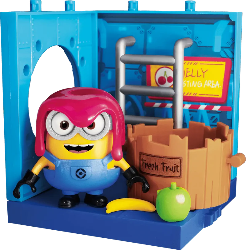 BLOKEES 74839 Minions PreCOOL Jelly Factory Assortment: Bob, Otto, Stuart, Kevin (8 Total)