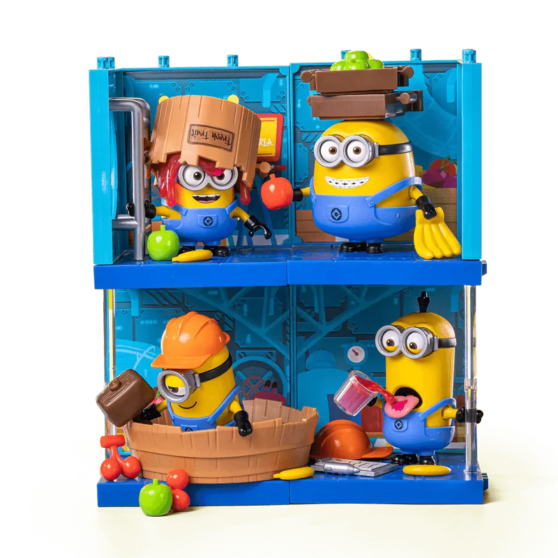 BLOKEES 74839 Minions PreCOOL Jelly Factory Assortment: Bob, Otto, Stuart, Kevin (8 Total)