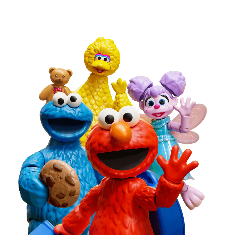 BLOKEES 74840 Sesame Street PreCOOL Assortment: Elmo, Cookie Monster, Big Bird, Abby (8 Total)