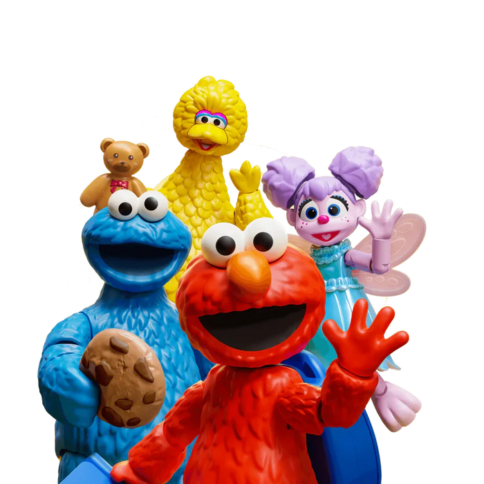 BLOKEES 74840 Sesame Street PreCOOL Assortment: Elmo, Cookie Monster, Big Bird, Abby (8 Total)
