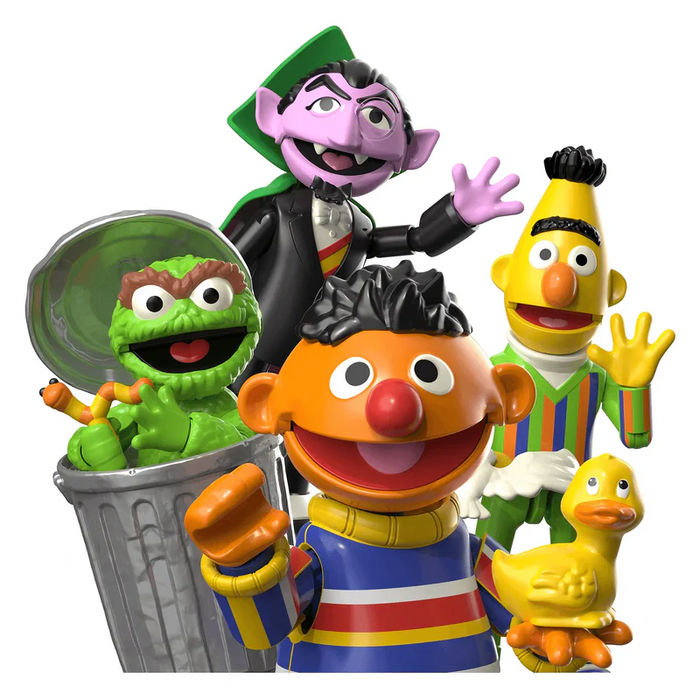 BLOKEES 74845 Sesame Street PreCOOL Assortment: Oscar, Ernie, Bert, Count (8 Total)