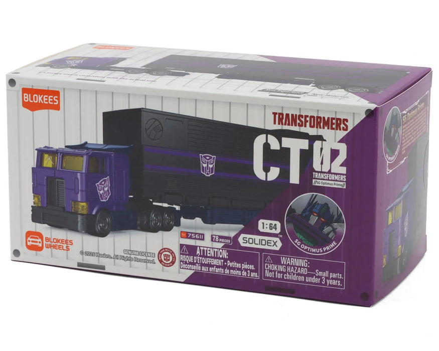 Blokees 75611 Blokees Wheels 1/64 Transformers CT02 Shattered Glass Optimus Prime Plastic Model Kit