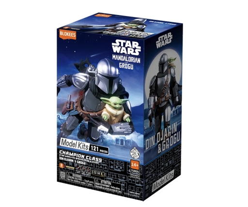 Blokees 75805 Champion Class Star Wars: The Mandalorian & Grogu Din Djarin & Grogu Plastic Model Kit