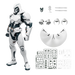 Blokees 81121 Blokees Marvel Champion Class Marvel Rivals Moon Knight Plastic Model