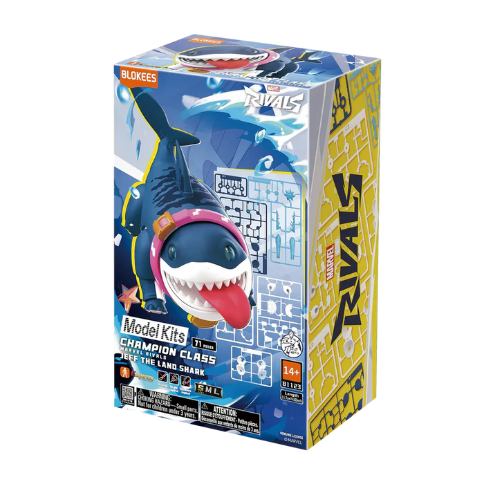 Blokees 81123 Champion Class Marvel Rivals Jeff the Land Shark Plastic Model Kit